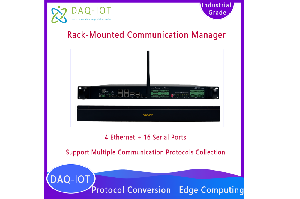 Rack Mount Industrial Protocol Gateway | 16-Port Serial + 4-Port Ethernet IoT Data Collector