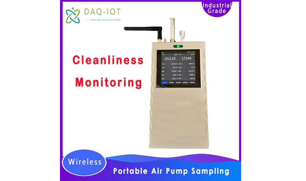 Portable WiFi/Ethernet Cleanroom Particle Counter for Real-time Airborne Particle Monitoring
